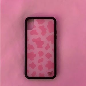 IPHONE XR PINK MOO WILDFLOWER CASE!